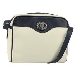 Authentic Burberrys Shoulder Bag Leather White